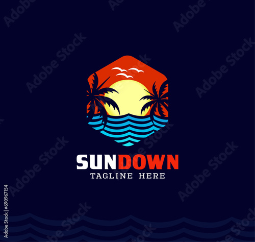 Sunlight logo design or T-shirt design