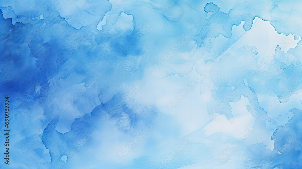 A abstract blue and white watercolor background design