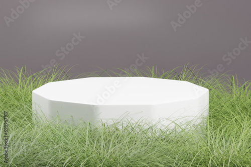 3d rendering podium background illustration element