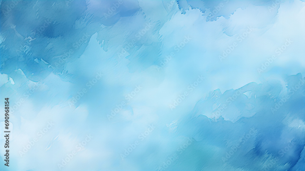 blue and white abstract watercolor background banner