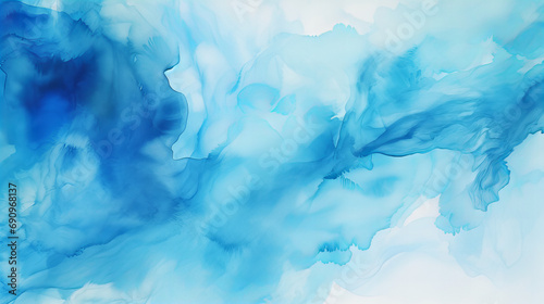 abstract blue and white watercolor background design © Reisekuchen