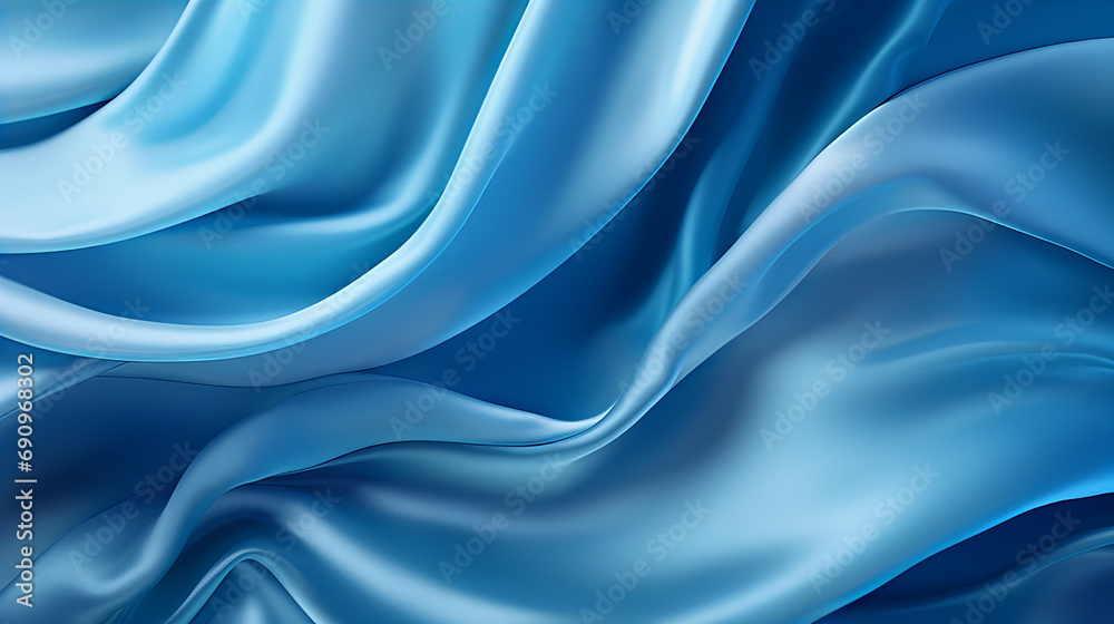 A close up of a light blue abstract satin fabric, luxury fabric design background A close up of a light blue abstract satin fabric, luxury fabric design background
