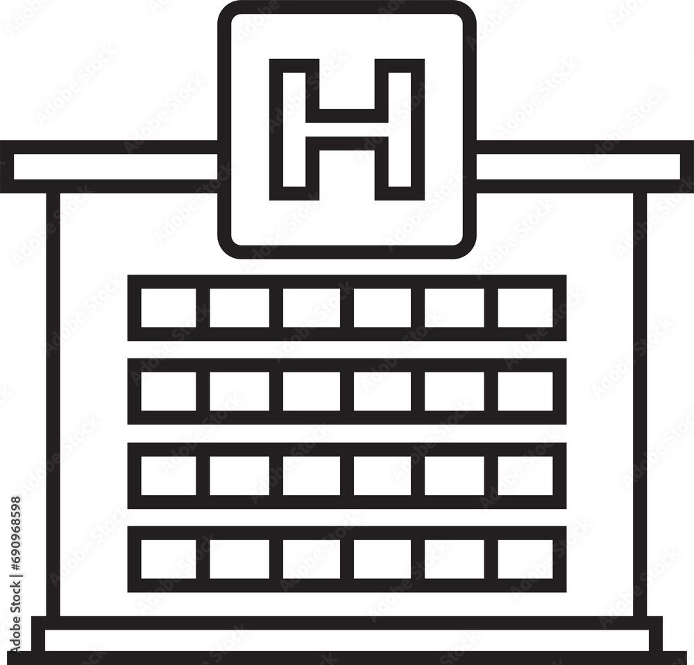 Hospital Line Icon
Hospital Line Icon