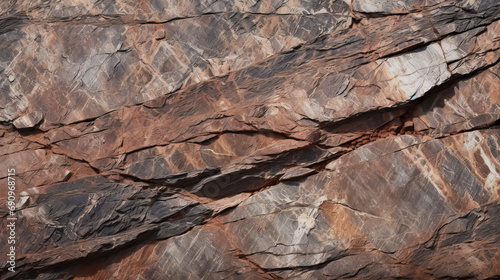 A close up of a rock grey brown rock texture with cracks, abstract background design