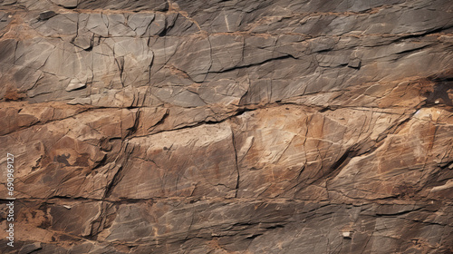 Wallpaper Mural A close up of a rock with cracks, brownish and grey colored with abstract design, texture Torontodigital.ca