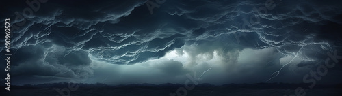beautiful and mysterious looking dark, stormy clouds, background banner