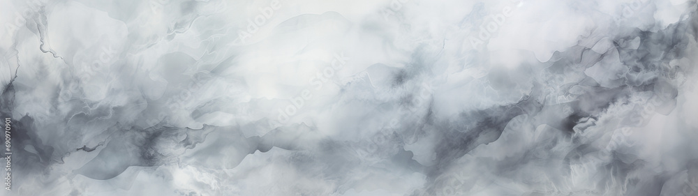 A abstract designed grey and white watercolor background banner	