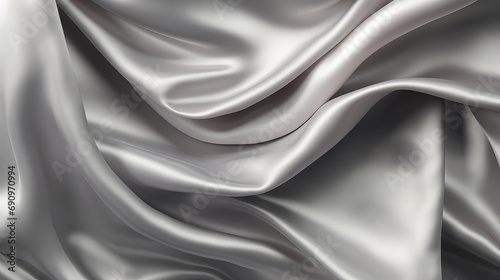 A grey background, abstract satin fabric, luxury fabric design