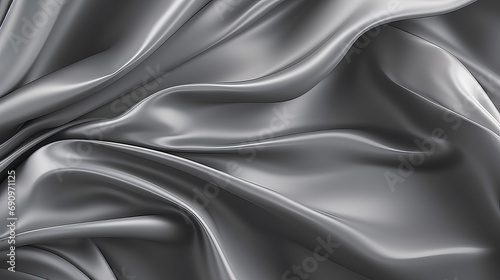 A dark grey abstract luxury satin fabric background design 