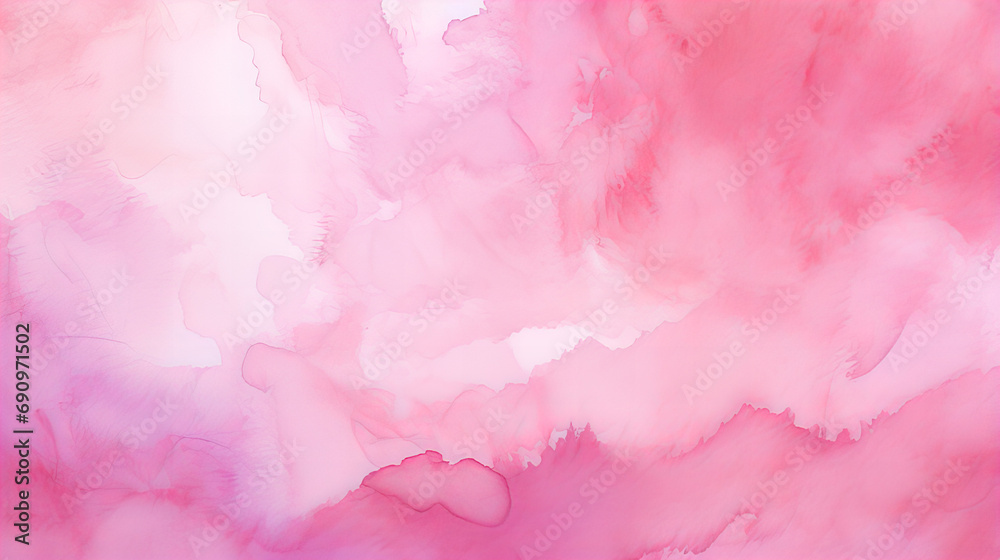 A abstract bright pink and white watercolor background design, looks like smoke