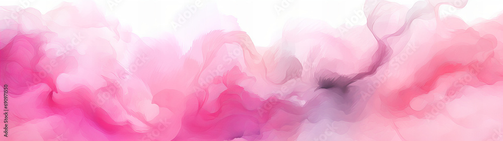 A abstract designed dark pink and white watercolor background banner