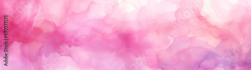 A pink and white watercolor background, abstract design