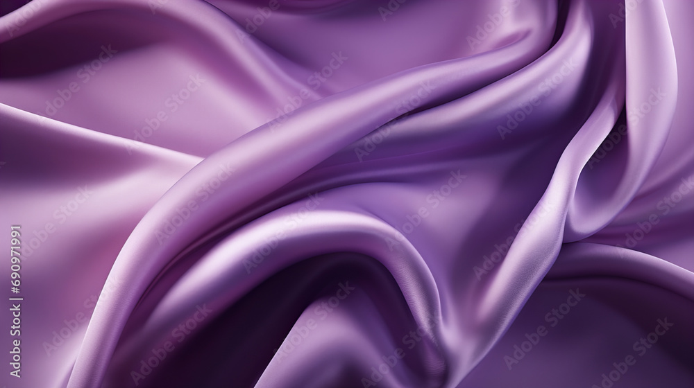 Obraz premium A purple background, abstract satin fabric, luxury fabric design