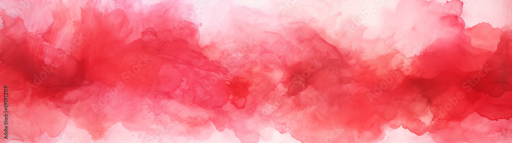 A abstract designed light red and white watercolor background banner