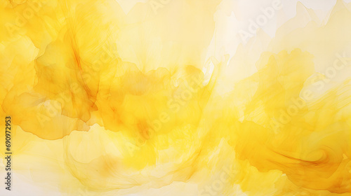 A yellow and white abstract background, watercolor design
