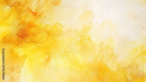 A abstract yellow and white watercolor background, design