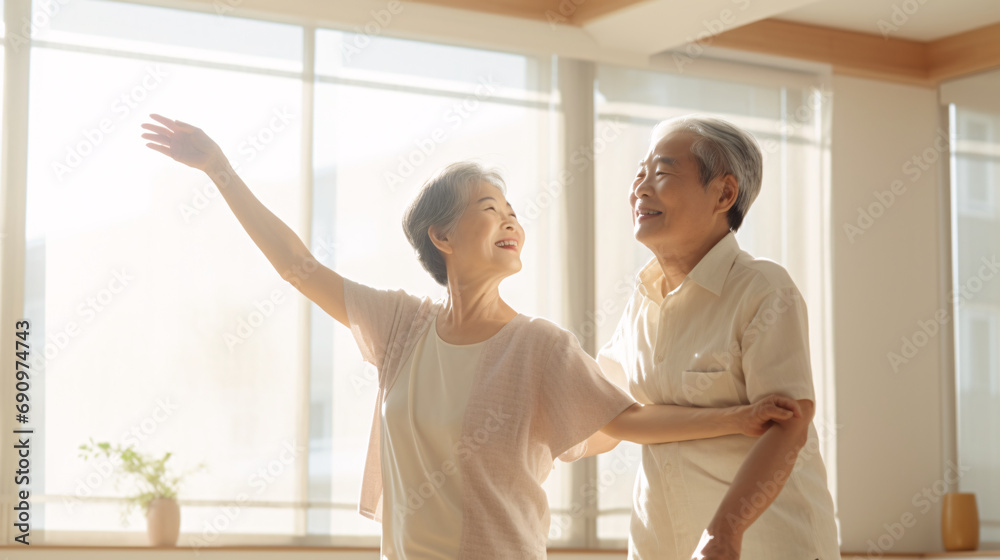 Fototapeta premium 高齢者がダンス