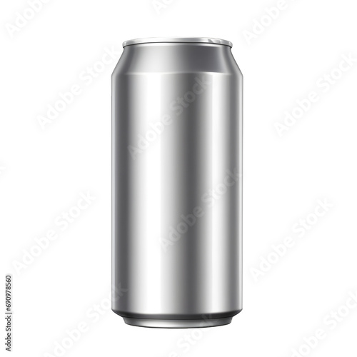 aluminum beverage drink soda can isolated on white and transparent background.