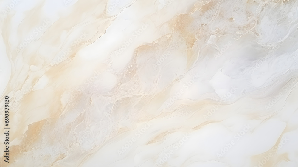 Texture of light cream paper for watercolor and artwork, gentle background marble texture. Generative AI. - obrazy, fototapety, plakaty 