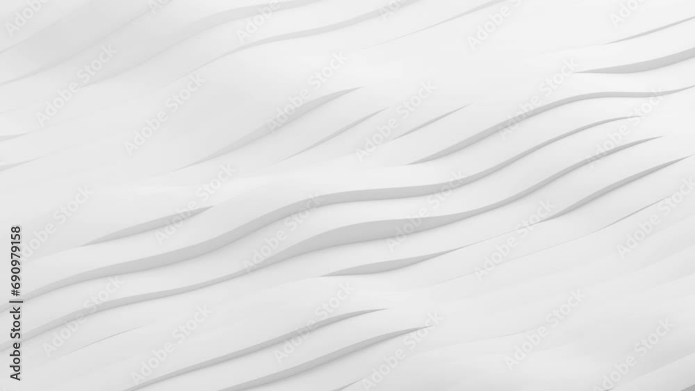 abstract animated white stripes background, 4k loop
