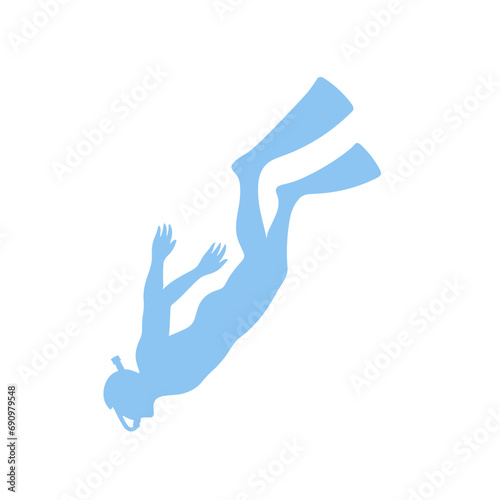 Scuba Silhouette illustration