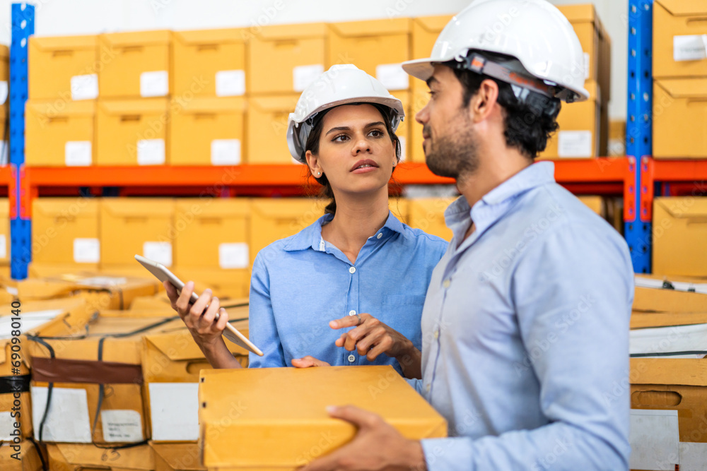 Engineer team cargo shipping order detail export and import, goods, factory ,warehouse ,international trade ,transportation ,cargo ship ,logistic, distribution at logistics center.business industry