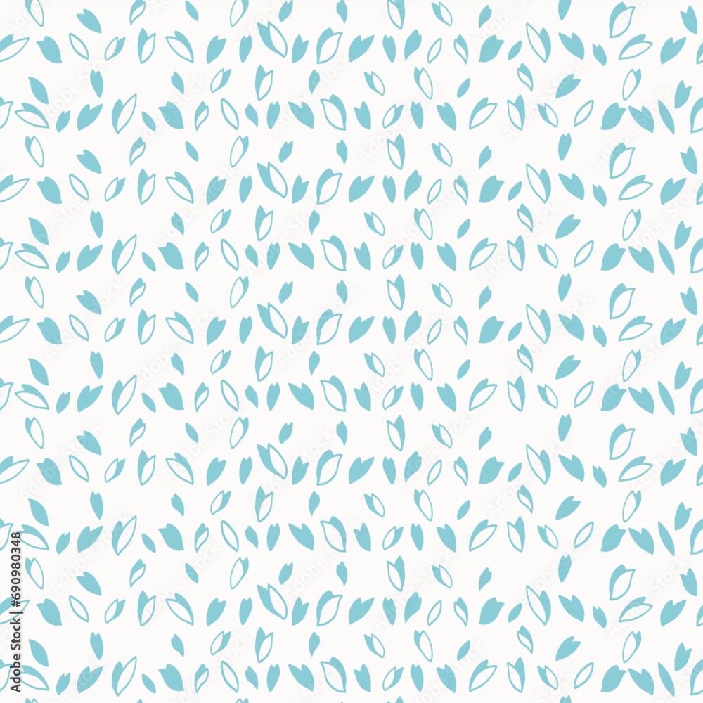 Seamless pattern with striped in polka dot on a light background. Abstract lines, drops, spots, dots, shapes print. Vector hand drawn sketch. Design ornament for fashion, textile, fabric, wallpaper