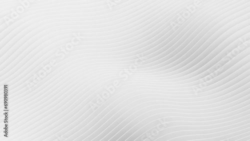 Wallpaper Mural Abstract white 3d wavy stripes and lines background, 4k loop Torontodigital.ca