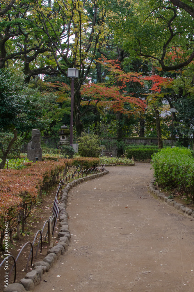 東京港区赤坂7丁目にある高橋是清翁公園の秋 東京港区赤坂7丁目にある高橋是清翁公園の秋