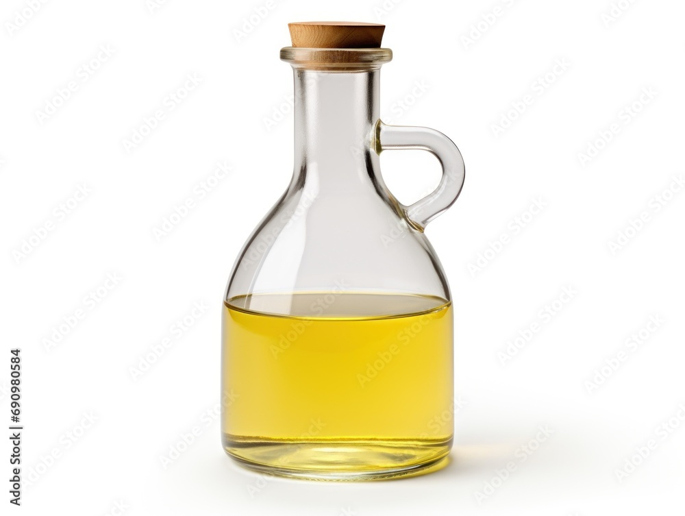 White wine vinegar isolated on white background
