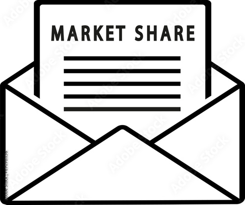 vector illustration of business message on transparent background