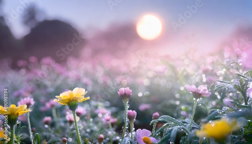美しいカモミール畑　幻想的なハーブの庭園 photo