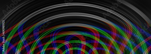 Vivid Spectrum of Multicolored Abstract Lines. Mesmerizing Blury effect of Striped lines. Seamless Texture. Background Illustration. NOT AI.