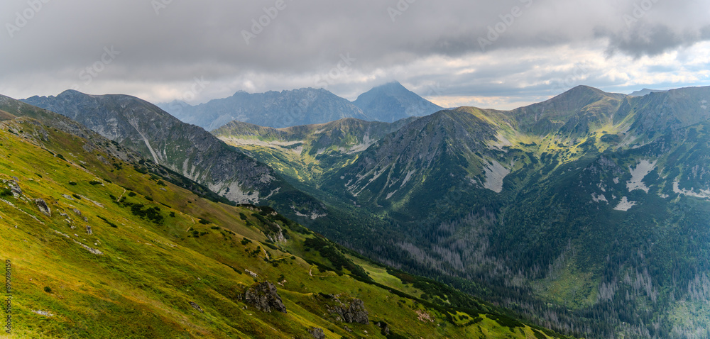 Fototapeta premium mountain view panorama landscape Poland Zakopane