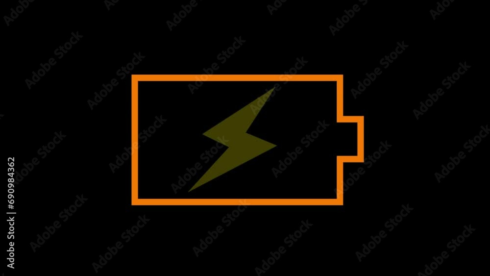 Battery charging bolt animated video. Energy, electricity, power, charge and discharge icon. Battery charging bolt animated video. Energy, electricity, power, charge and discharge icon.