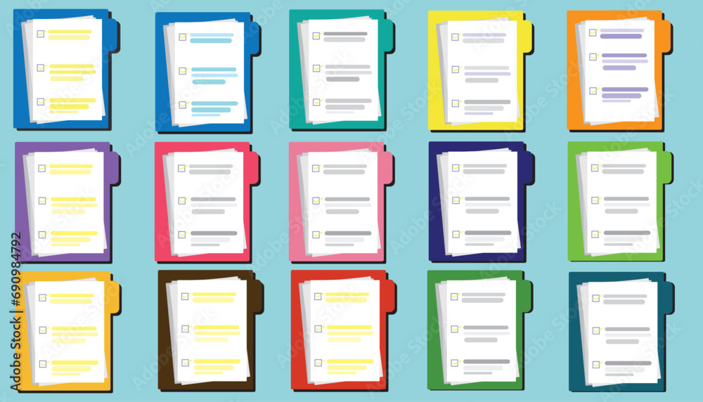 Contract papers. Document. Folder with stamp and text. Stack of agreements document with signature and approval stamp. Contract papers. Document. Folder with stamp and text. Stack of agreements document with signature and approval stamp.