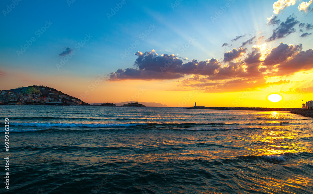 Naklejka premium Kusadasi is a popular resort in Turkey