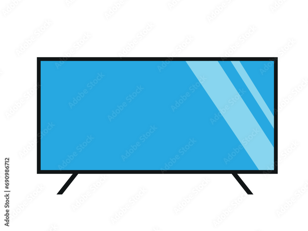 flat design modern tv screen icon vector illustration flat design modern tv screen icon vector illustration