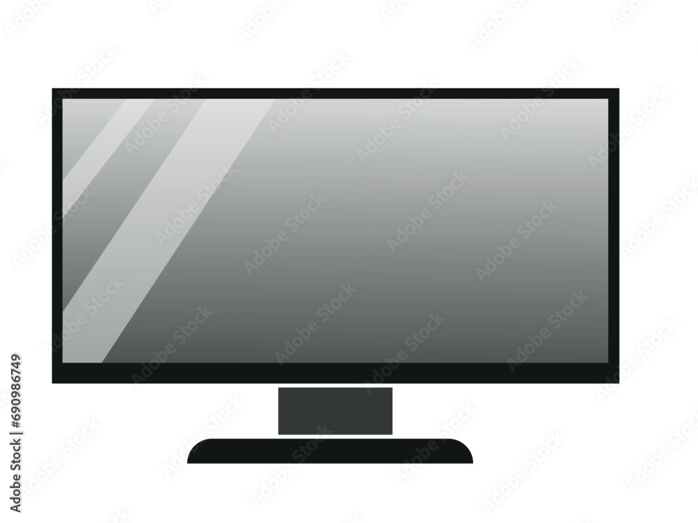 flat design modern tv screen icon vector illustration flat design modern tv screen icon vector illustration