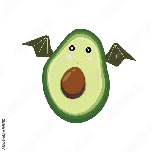 Avocado lunar zodiac dragon fruit.