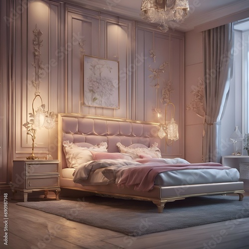 Capturing the Essence of Home Elegant Sofa Showcased in a Tranquil Living Room Amidst Artistic Wall Décor and Photographs
