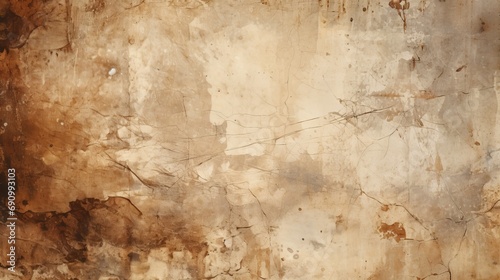 texture of an old crumbling paper with crumpled and rusted textures,horizontal background. grunge rusty paper wall with abstract cracks texture