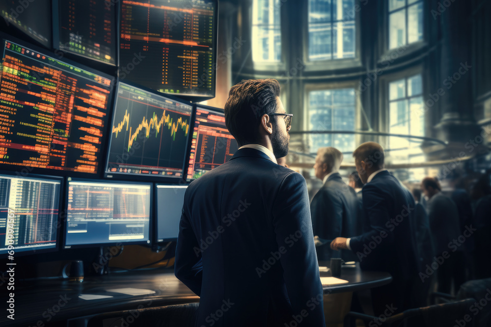 Businessmen are trading with contracts, Metals exchange stock market with people bidding for prices. Businessmen are trading with contracts, Metals exchange stock market with people bidding for prices.