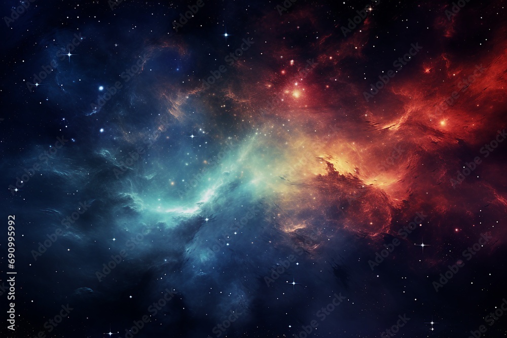 Star space galaxy background adorned with a celestial display of stars.