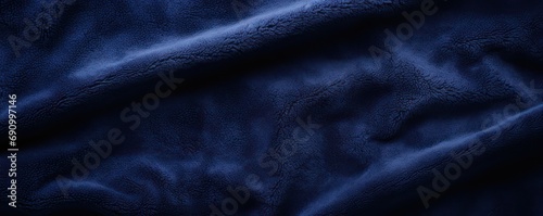 Abstract navy blue color blank felt textile fabric texture