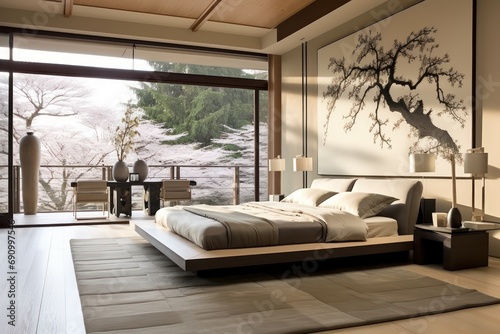 Achieve a tranquil atmosphere with a platform bed