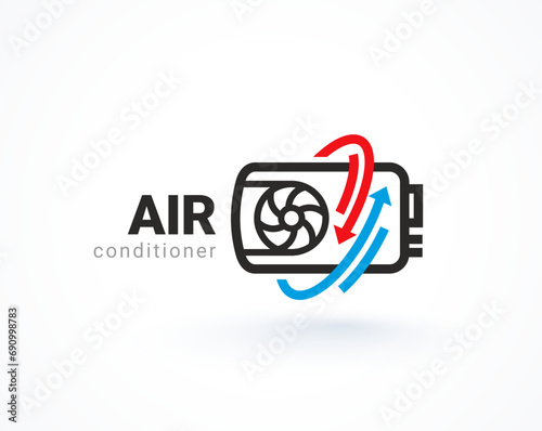 Air conditioner logo vector