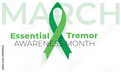 National Essential Tremor Awareness Month. background, banner, card, poster, template. Vector illustration.