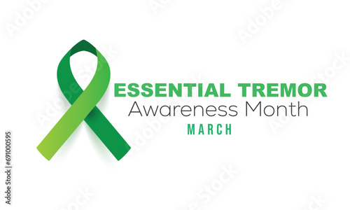 National Essential Tremor Awareness Month. background, banner, card, poster, template. Vector illustration.