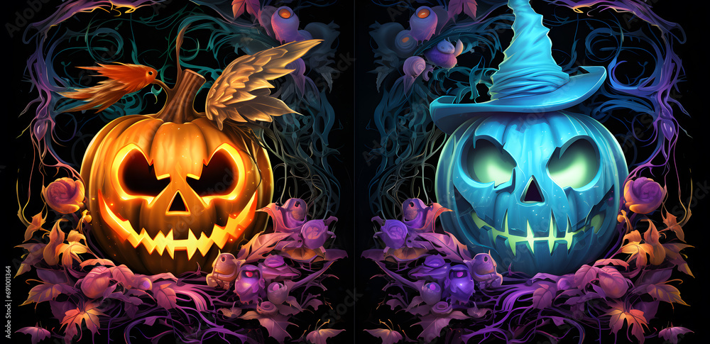 halloween jack o lantern, spooky vibes